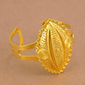 middle east ethiopian gold necklace/earrings/ring/bracelet, eye design 4-piece jewelry set