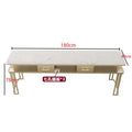 180cm glossy marble porcelain surface (single table)