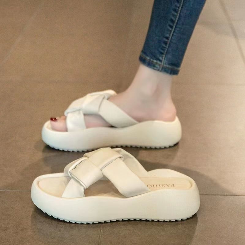 Trending women's slides: retro birkenstock-inspired summer sandals - stylish, versatile, and perfect for dressing up with skirts. chunky platform thong sandals