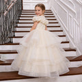 Girls' formal dresses - cross-border european & american style - mesh flower girl dresses - birthday princess dresses - new arrivals for older girls - in stock