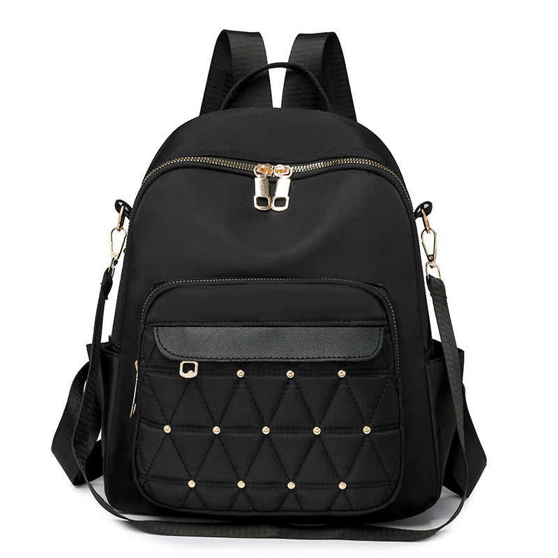 Cross-border  2025 new Oxford cloth backpack women's fashion versatile large-capacity women's leisure travel backpack