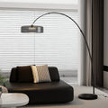Brown italian light luxury high-end fishing lamp living room sofa high-looking floor lamp decoration atmosphere bedroom reading