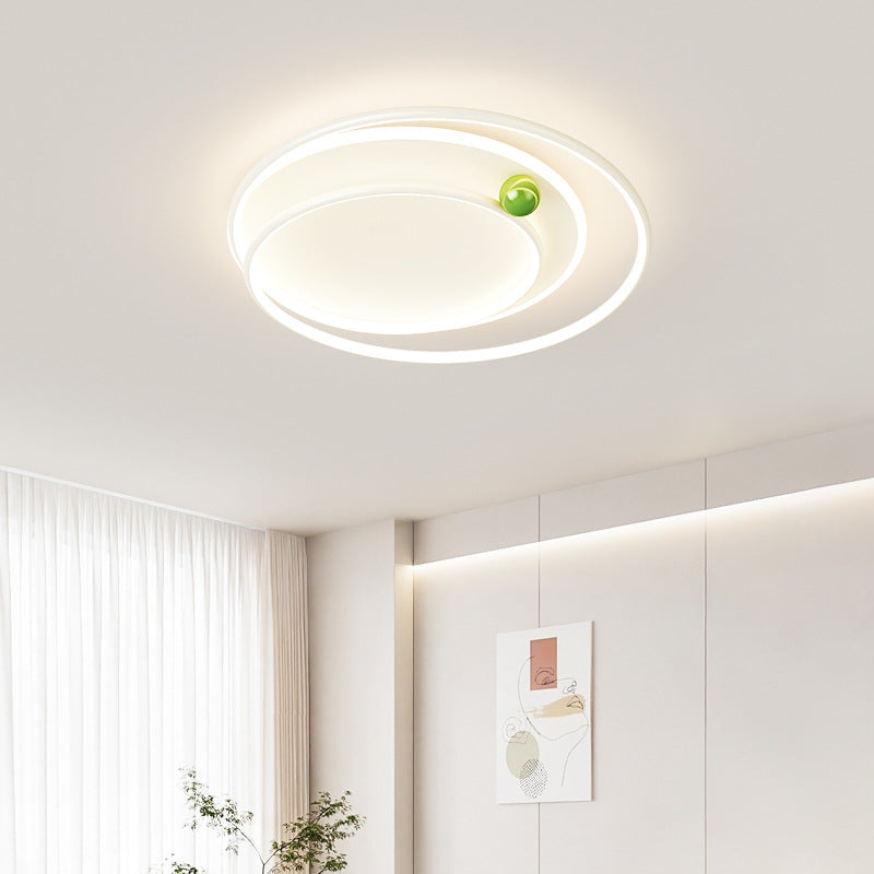Warm cream wind master bedroom ceiling light modern simple creative small milk bean room light eye protection led study light