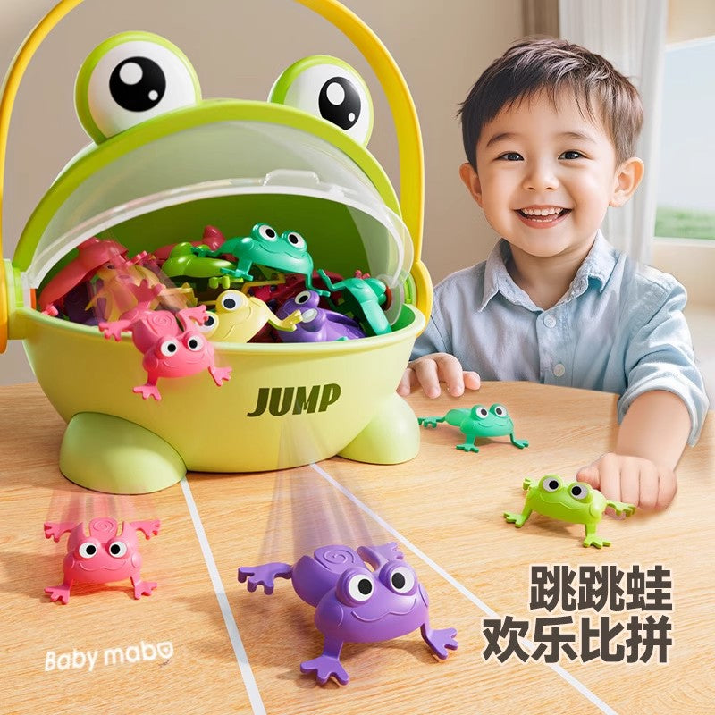 Tiktok hot new kids' bouncing frog toy - press-and-jump educational toy for children, perfect for parent-child interaction