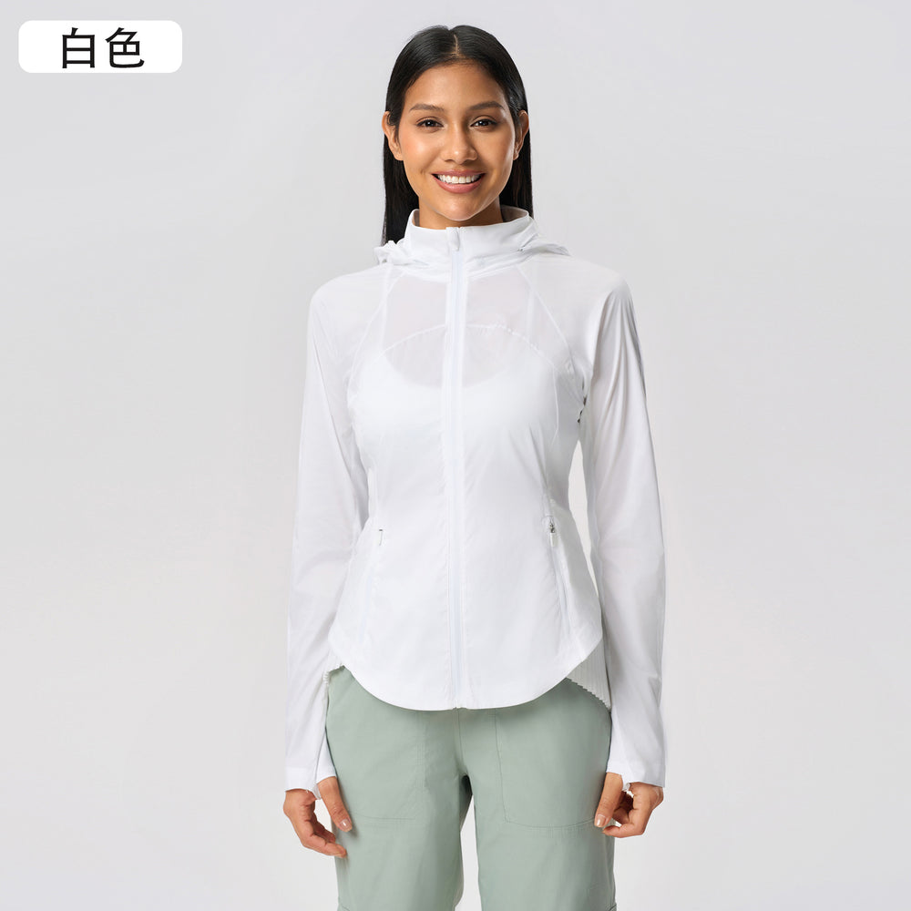 Summer sports outdoor uv protection skin suit upf50+ slimming breathable sun protection clothing for women d25005