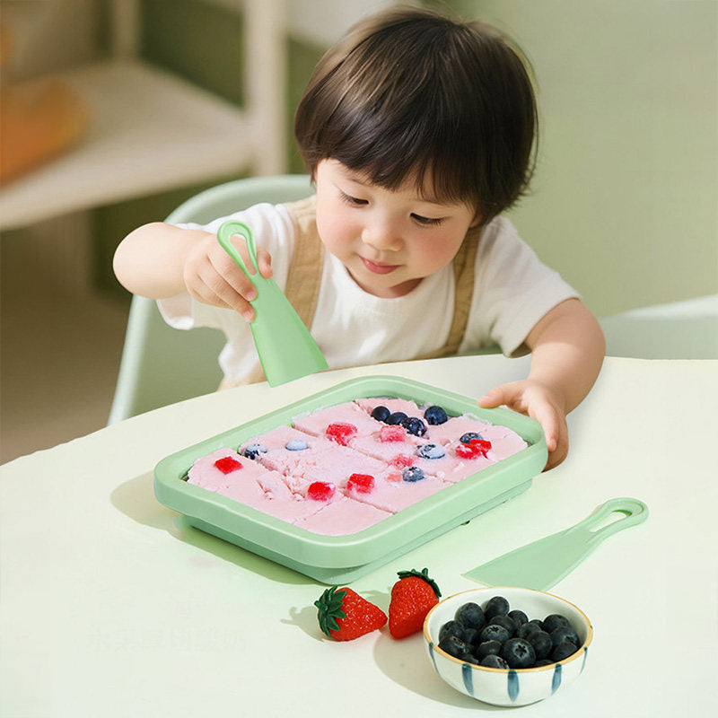 Fried yogurt machine for home small kids mini homemade diy plug-free summer ice cream machine ice tray fried ice machine