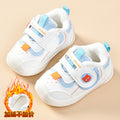 Toddler shoes for baby boys 0-1-3 years old, autumn/winter infant and toddler shoes for baby girls, soft sole non-slip, fleece-lined, extra thick cotton shoes
