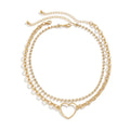 Luxury chic heart pendant necklace - trendy, influencer-approved, elegant crown design, versatile choker necklace for women - new for 2025