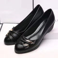 Soft leather soft bottom ladieswear shoes flatsabrasion resistantwaterproofbows work shoes wechat group purchase live broadcast one piece dropshipping