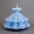 Fashionexportnew arrivalgirl princess dress stage performance baby girl birthday puff cake skirt kids dress