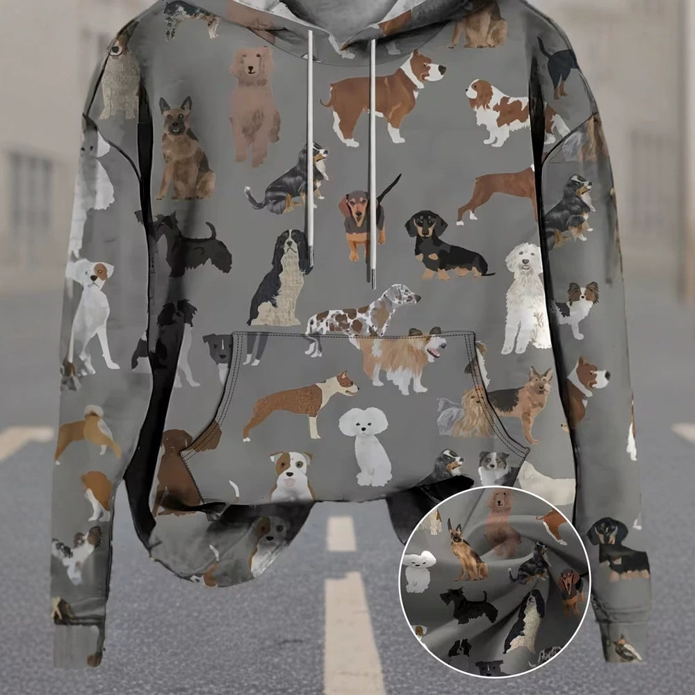 hot-selling women's hoodies, new casual loose long-sleeved hooded sweatshirts, dropshipping available