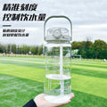 Double drinking large capacity water cup kettle sports 2000ml scale plastic straw cup high temperature resistant water bottle for men and women