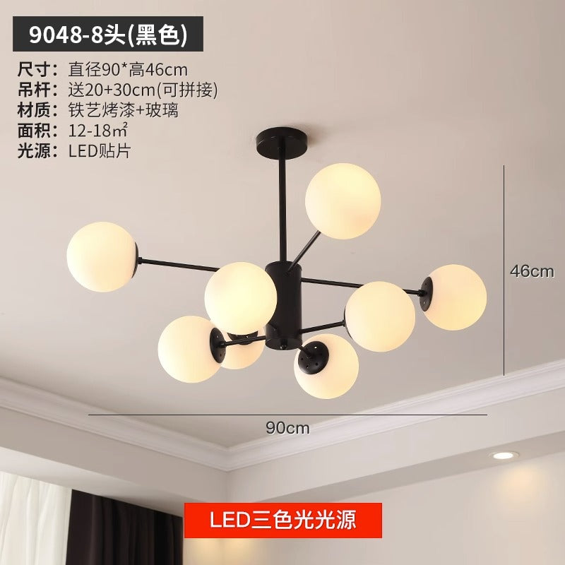 export european style living room chandelier post-modern casual three-head dining room master bedroom for home high-end scandinavian lamps