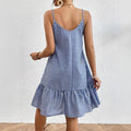 European and american cross-border e-commerce   new striped print sexy summer camisole dress for women