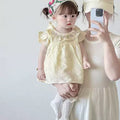 Summer baby girl romper dress - lightweight, sweet, and cute dopamine summer outfit