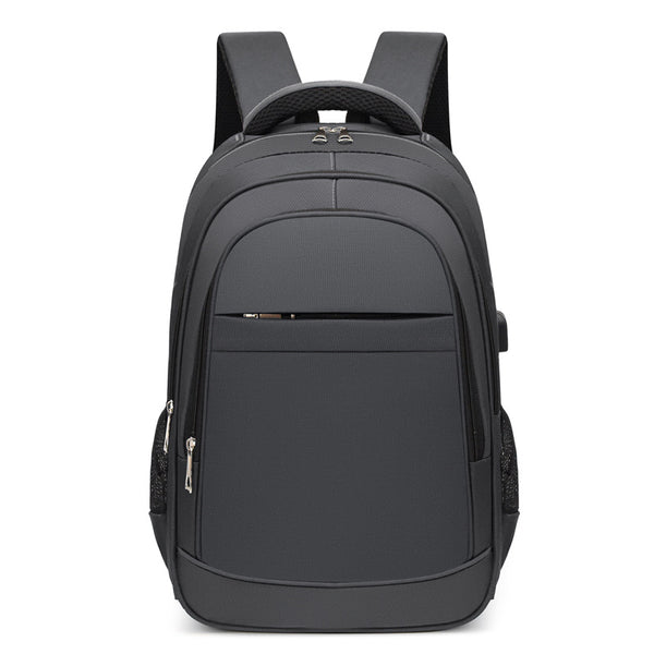 High-end trend backpack men's casual waterproof travel bag computer bag usb charging backpack student schoolbag