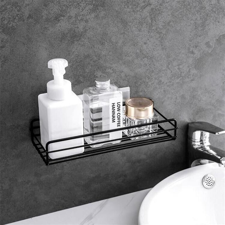 Bathroom rack No punching Toilet storage rack Wrought iron multi-functional wall long rack Kitchen toiletries