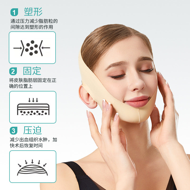 Source factory v face sleep mask, double chin lifting bandage, traceless breathable beauty face shaping handy gadget wholesale
