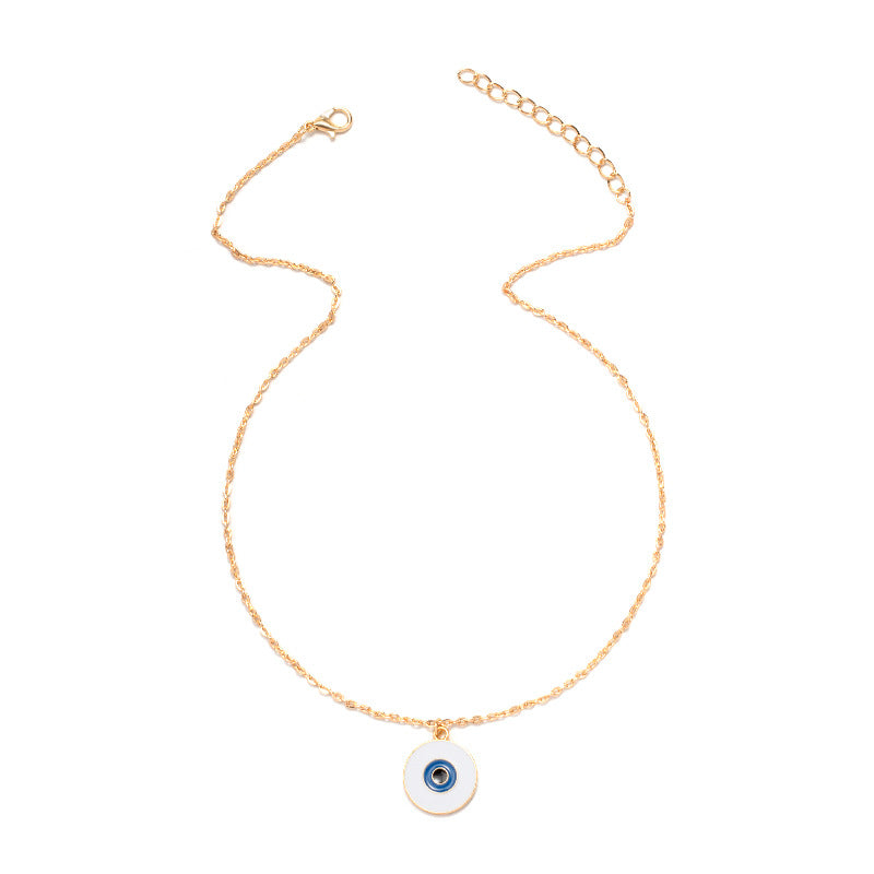 Multi-layered necklace wholesale fashionnew arrival aliexpress jewelry alloy devil's eye punk style hip hop pendant