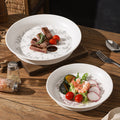 Stylishcasualclassy restaurant hotel dim sum fruit salad plate florals ceramic pastry creative plate