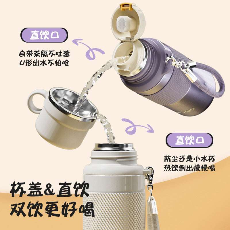 316 stainless steel insulated tumbler - portable travel mug, outdoor sports water bottle, home use for men and women