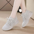 Women's flyknit sneakers - 2026 spring/summer new collection - versatile mesh, breathable, lightweight, shock-absorbing, casual athletic running shoes - yeezy style