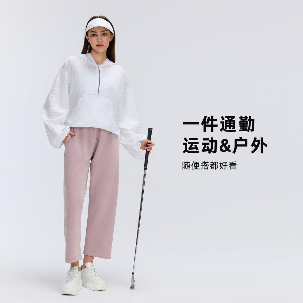 Women's spring/summer casual pants - modal, loose fit, slimming, straight leg - commute, outdoor, fitness, and activewear - d26013