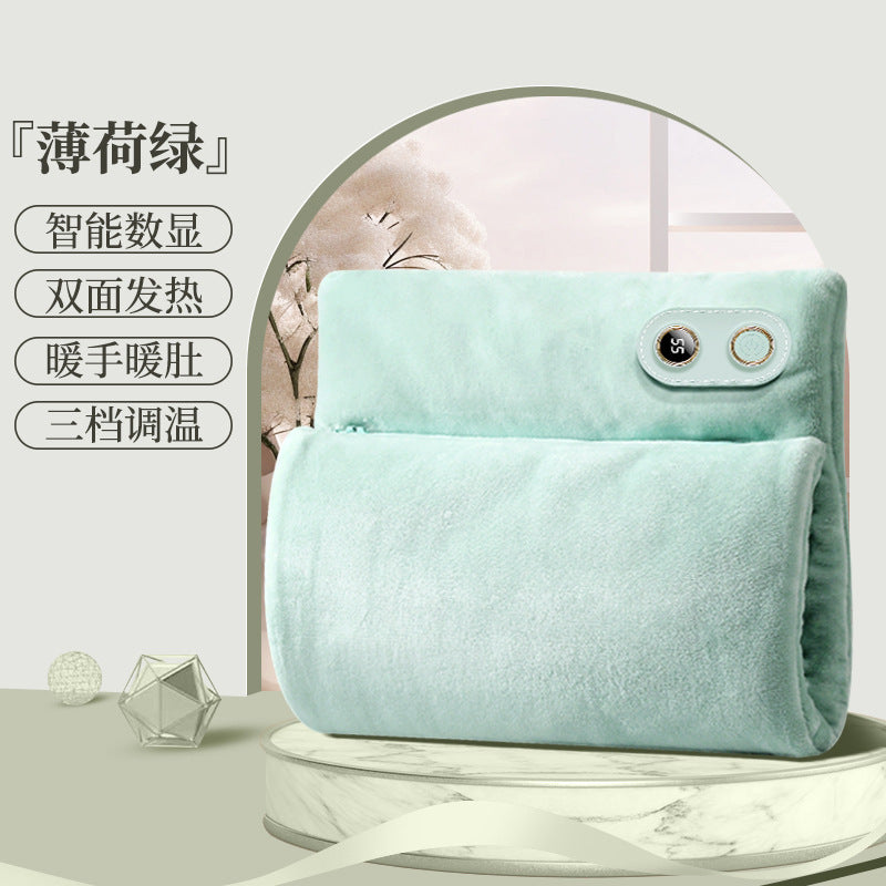 New arrival hand warmer bag digital display constant temperature office heating hand warmer knee warmer waist warmer belly student portable hot water bottle