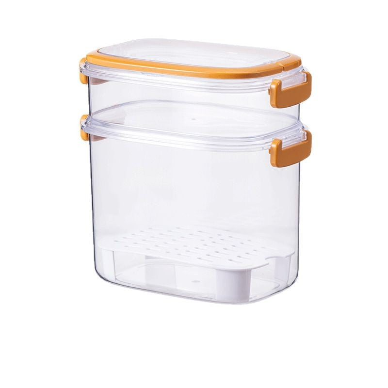 Portable portable sealed chilled box can be stacked with sealed buckle lunch box dormitory office worker food fresh-keeping box