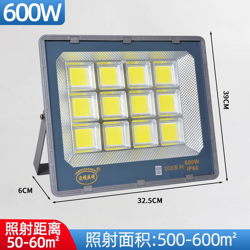Yaming 008 integrated led flood light 200W outdoor stadium construction site waterproof super bright factory workshop lighting