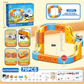 hot-selling electric magnetic track car, mini high-speed train, children's educational toy, building block set, magical 3d toy