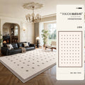 Carpet living room removable and washable double layer easy to care for machine washable large area full cover light luxury high-end bedside floor mat sound insulation