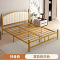 Wrought iron bed sheets double bed 1.2m thickened b&b iron frame bed apartment 1.8 modern casualfor home soft bed