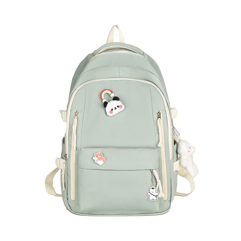 New schoolbag female Korean version Harajufeng junior high school student schoolbag primary school student large capacity backpack cute backpack