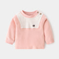 Babylon baby autumn clothes baby pure cotton home retropure cottonspring & fallintimates bottom shirt children's clothing shoulder open t-shirt