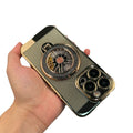 Suitable for iphone 17 air phone case, gyro bracket, electroplated breathable cooling mesh case, apple 16 anti-fall hard case