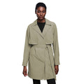 Autumnew arrivalelegant lapel windbreaker for women with belt lightweight waterproof high-looking slimming look medium longoutweard25127