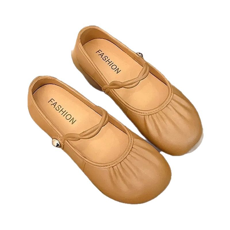 2025 summer new arrival: versatile mary jane flat sandals - closed-toe, ruched, fashionable french-style moccasin loafers for women
