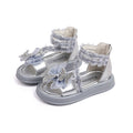 Vancahao girls' roman sandals -  summer new korean style kids' butterfly rhinestone princess sandals beach shoes