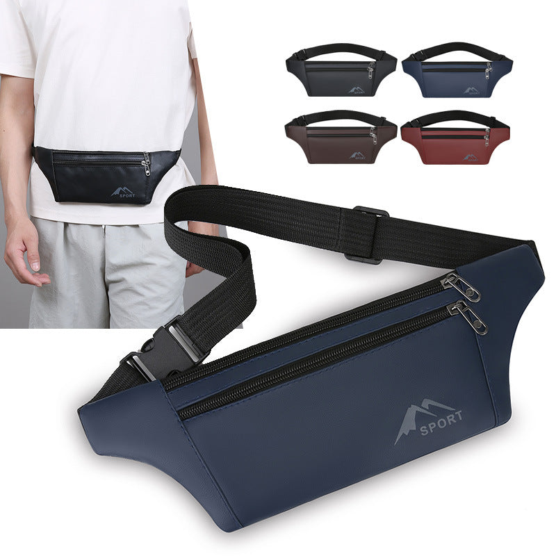 Foreign trade sports leisure fanny pack running cycling fitness mobile phone bag multi-function portable light shoulder messenger bag tide