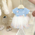 Girls' summer dress - kids' princess dress - baby girl sweet mesh tulle tutu dress - super cute and sweet style