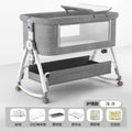 Aluminum alloy baby crib - portable, foldable, multi-functional bassinet - newborn splice bed