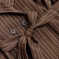 fashion  spring new women's two-piece set tie back suit + solid color skirt suit
