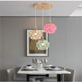 Accessible luxury restaurant chandelier three-head modern casual bar art dining table small chandelier scandinavian creative popular crystal lamp