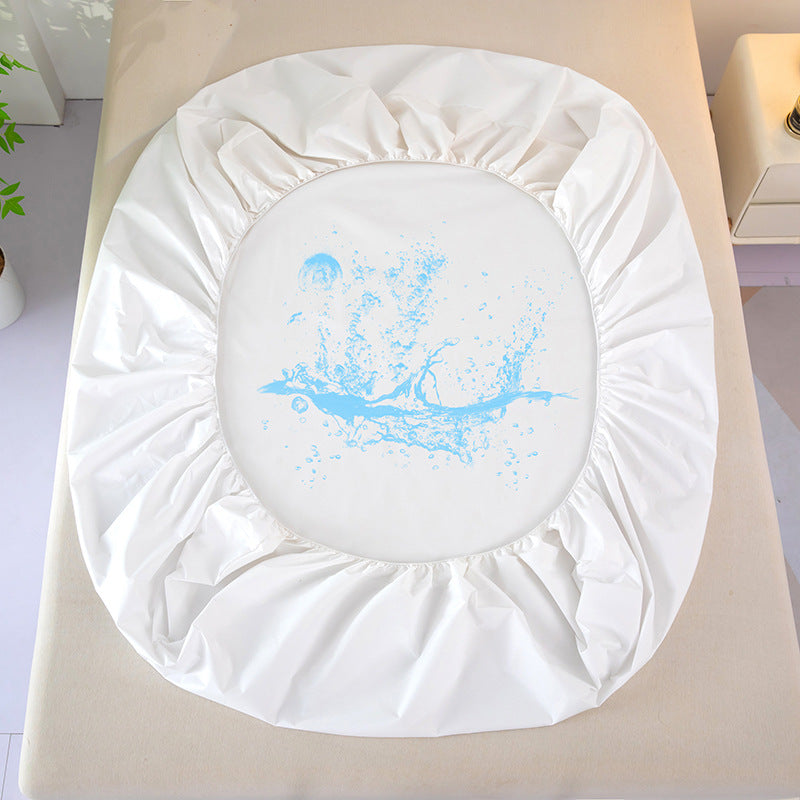 2024 new arrival: solid color tpu waterproof fitted sheet - class a, machine washable, mattress protector for innerspring mattresses