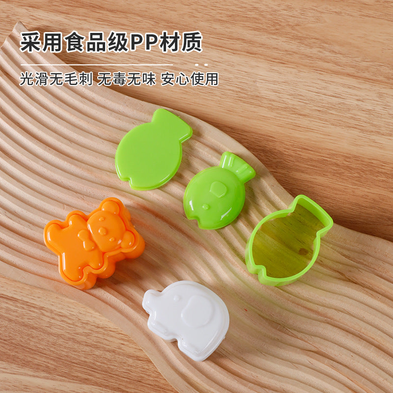 Amazon's best-selling bear and fish rice ball mold, baby elephant, kids' cartoon kitchen mold, wholesale from the manufacturer