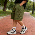 Boys' summer clothing : new korean style casual shorts for kids, mid-length shorts for toddlers and young children, baby pants
