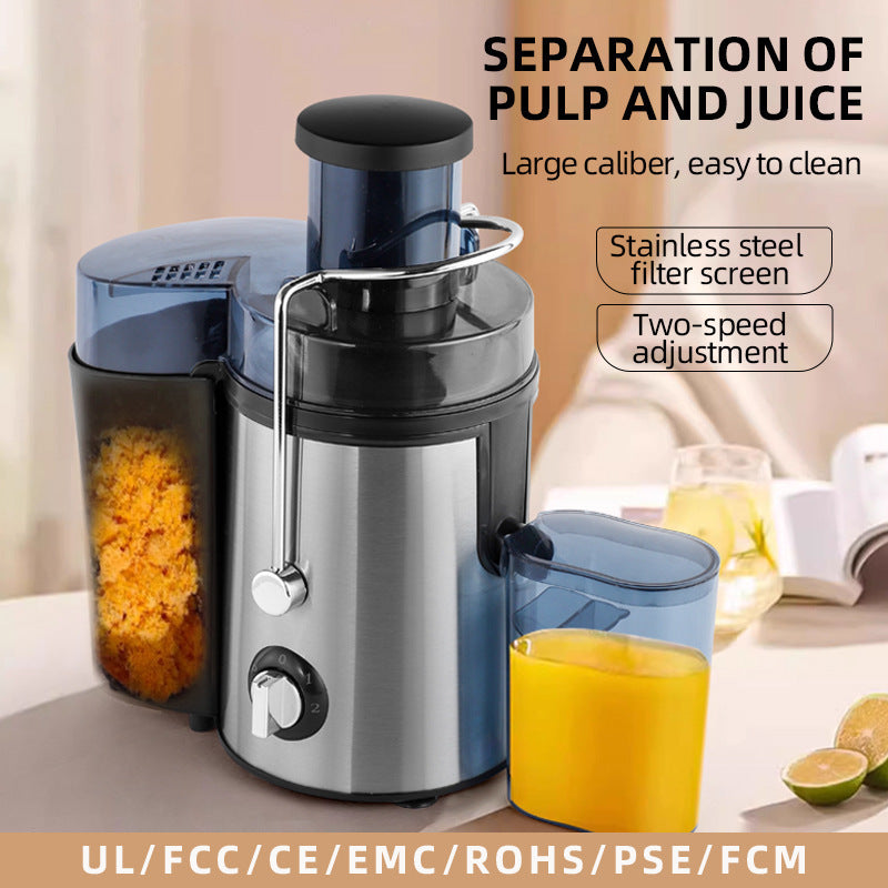 European and american standard 110-220v high-capacity multifunctional juicer - juice and pulp separation, slow juicer, home fruit juicer