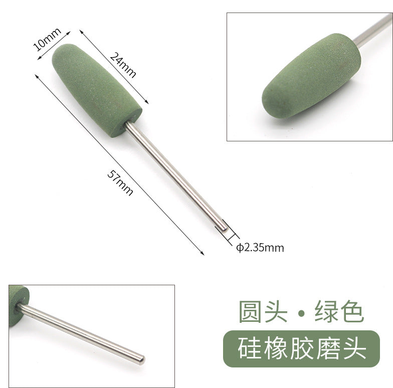 Dental Silicone Grinding Head Silicone Rubber Polishing Series Low Speed Grinding Head Denture Metal Base Mechanic Polishing Grinding Head