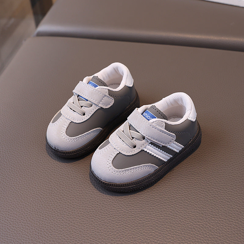 Spring & fallnew arrivalkids multi-color german training shoes k-stylegirl soft bottom casual sneakers boys shoes toddler shoes 1-3 years old